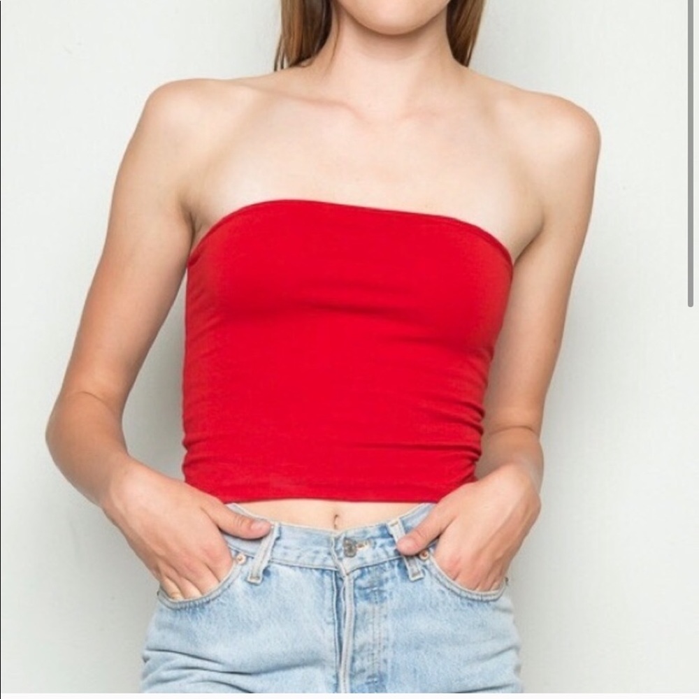 Brandy Melville Red Tube Top